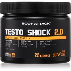 Body Attack Testo-Shock 2.0 Förderung des Aufbaus von Muskelmasse 90 KAP