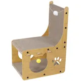 Gimars Stuhl-Katzenhaus in Holzoptik