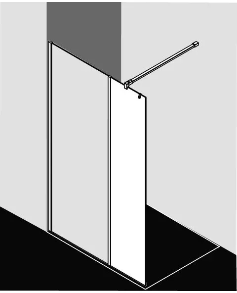 Kermi XBWIH03020VKK Festfeld Walk-In XB WIH 0300x XBWIH03020VKK