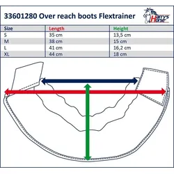 Hufschutz für Pferde Harry's Horse Springschoenen Flextrainer SCHWARZ L
