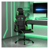 vidaXL Gaming-Stuhl Kunstleder Schwarz und Grün