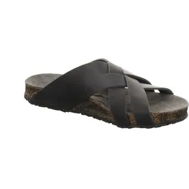 HAFLINGER Bo Pantolette Unisex Leder Graphit (2705), Gr 46 - 46 EU,