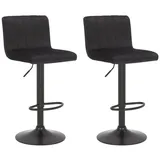 CLP Barhocker Jamie 41 x 87 x 49 cm Schwarz