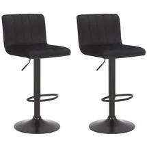 CLP Barhocker Jamie 41 x 87 x 49 cm Schwarz