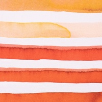 SCHÖNER LEBEN. Baumwolljersey Digitaldr. Streifen unregelmäßig weiß rot orange 1,4m