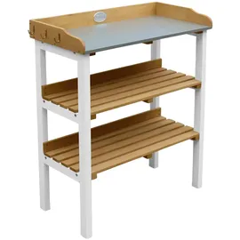 Axi Pflanztisch mit Ablageflächen 76 cm x 37 cm 91,5 cm