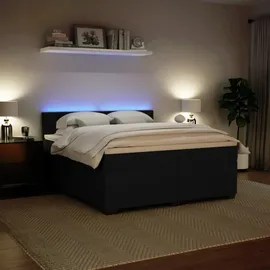 vidaXL Boxspringbett 180 x 200 cm Schwarz