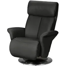 HIMOLLA Relaxsessel 7227 Leder 82 x 109 x 90 cm Schwarz mit Relax-Funktion