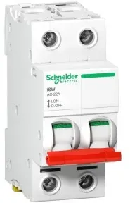 Schneider Electric A9S66240 Lasttrennschalter iSW 2P 40A 415V AC Knebel rot