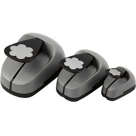 Creativ Company Stanzer Set, Größe 25+49+75 mm, Blume, 3-teilig