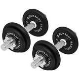 Bad Company Guss Kurzhantel-Set 20Kg (2x10) Hantelscheiben Hantelset