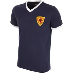 Schottland 1960's Retro Fußball Trikot BLAU XS