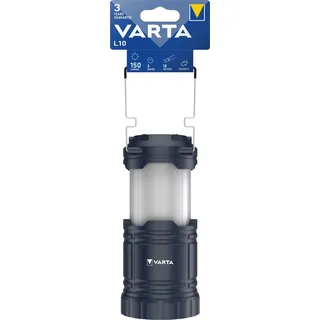 Varta L10 3AA ohne Batt. Camping-Laterne 150lm, 272g Schwarz