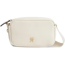 Tommy Hilfiger TH Logotape Camera Bag Umhängetasche Kunstleder Beige/Creme