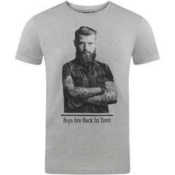 riverso Tshirt Herren RIVHarald Regular Fit Regular Fit Pastel Grau/Design 01 M