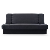 mb-moebel Sofa mit Schlaffunktion und Bettkasten, Kippsofa Klappsofa Schlafsofa Clic-Clack Couch für Wohnzimmer Federkern Sofagarnitur Polstersofa 92x192x85cm - Cyprus (Anthrazit - Soro 100)