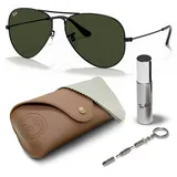 Ray Ban Aviator Large Metal RB3025 W0879 58-14 gunmetal/green classic
