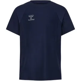 hummel Cima 2.0 Kurzarm-T-Shirt Marine Melange 10 Jahre