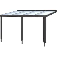 SKANHOLZ Skan Holz Terrassenüberdachung Garda 434 x 357 cm