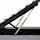 vidaXL Bett mit Bettkasten Hydraulisch LED Hellgrau Stoff 180x200 cm