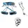 Ocùn Ocun Twist Tech Eco Captur Lite Swivel Shard Klettersteigset - Grey / Blue - L-XL