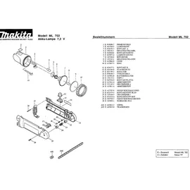 Makita Akku-Lampe Kunststoff 222 g türkis