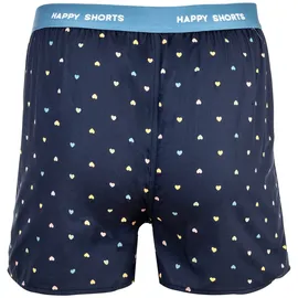 Happy Shorts Webboxershorts Hearts/Bear On Stripes/Bus L 3er Pack