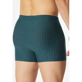 SCHIESSER Retro Short / Pant gestreift dunkelblau / grün XL 3er Pack