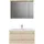 Pelipal Serie 6025 3-tlg. 97 cm x 200 cm x 48 cm Waschtisch weiß polar pinie quer NB