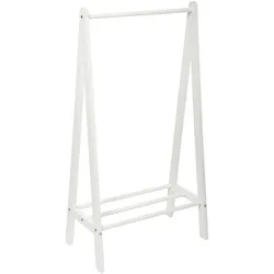 Atmosphera - Weiße Garderobe aus Holz 60x30x114cm