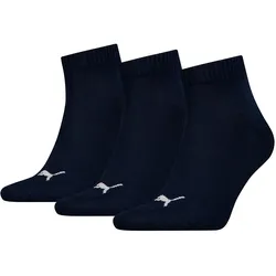 PUMA Unisex Socken - Quarter-Socken, Sneaker-Socken, Damen, Herren, Vorteilspack Blau 47-49 12er Pack