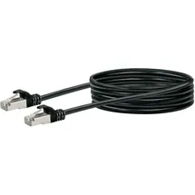 Schwaiger CAT 6 Netzwerkkabel (SF/UTP) RJ45 Stecker > RJ45 Stecker 2,5 m Schwarz