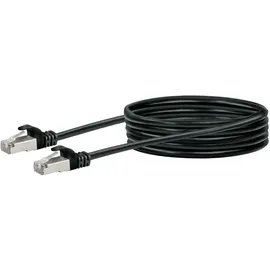 Schwaiger CAT 6 Netzwerkkabel (SF/UTP) RJ45 Stecker > RJ45 Stecker 2,5 m Schwarz