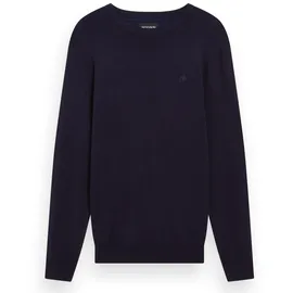 Scotch & Soda Strickpullover mit Logo-Stitching Modell Core Viskose Pullover