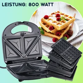 casativo Multi Grill, Waffeleisen, Schwarz