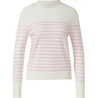 s.Oliver Gestreifter Pullover aus Viskosemix pink 38
