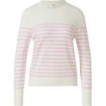 s.Oliver Gestreifter Pullover aus Viskosemix pink 38