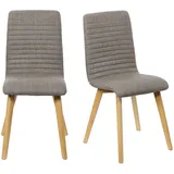 OTTO home Esszimmerstuhl Arosa Polyester braun 2er Set