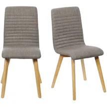 OTTO home Esszimmerstuhl Arosa Polyester braun 2er Set