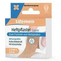 Lifemed Heftpflaster 2,5 m x 2,5 cm hautfarben Classic