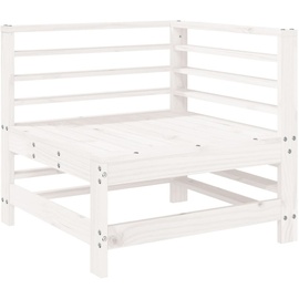 vidaXL 6-tlg. Garten-Lounge-Set Weiß Massivholz Kiefer