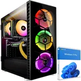 KRAFTPC High End Gaming-PC AMD Ryzen7 5800X - GeForce RTX4060 Ti 8GB - 1TB M.2 NVMe SSD - 32GB DDR4 - Win11 - WLAN - Gamer PC Desktop PC Gaming Comput