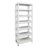 Kellerregale Biedrax 40 x 80 x 210 cm weiss, 7 Fachböden