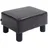 Homcom Fußhocker Kunstleder 40 x 24 x 30 cm Braun