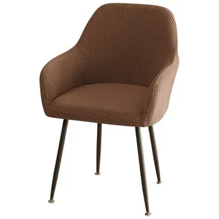Coonoor Stuhlhusse Stretch Stuhlhussen-Bezüge Mit Armlehne, Stuhlhusse braun