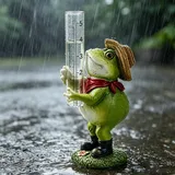 Nimblyne Regenmesser Frostsicher Frosch, Regenmesser Ersatzglas für 1-12 cm Messungen, Regenmesser Glas, Rain Gauge, Regenmessgeräte für Hof Deck Rasen Landschaft und Gartenzubehör
