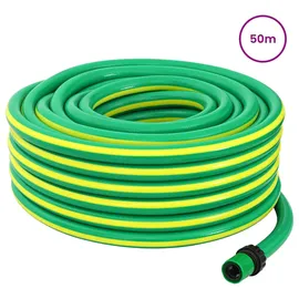 vidaXL Gartenschlauch 3/4 Zoll 50 m Grün/Gelb