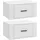 vidaXL Nachtschrank 2 Stk. 50 x 36 x 25 cm Weiß