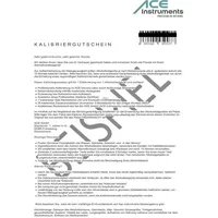 ACE 100082 Kalibrier-Gutschein