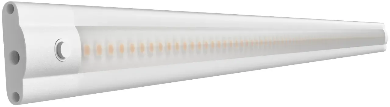 ledscom.de LED Unterbauleuchte {system} {farbefinish}, {lichtfarbe}, {ang_farbtemp}, flach , {breitecm}, {ang_nutzlichtstrom}, {ang_leistung_einzustand}, {betriebsspannung}, Schalter, Stecksystem ATOM, {schutzart}, Netzteil erforderlich (nicht enthalten)